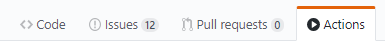 GitHub Actions Tab